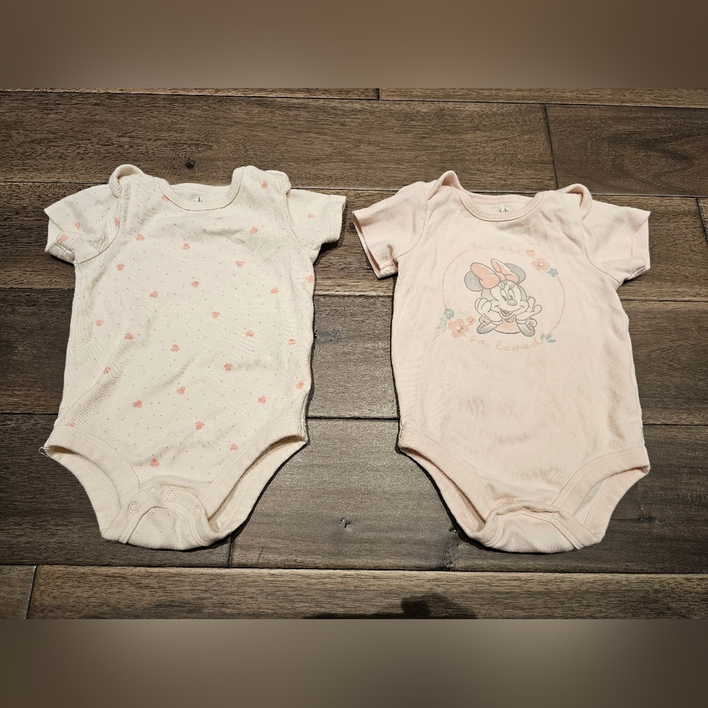 Minnie Mouse Onesie Bundle 6β12M | 2 Pack